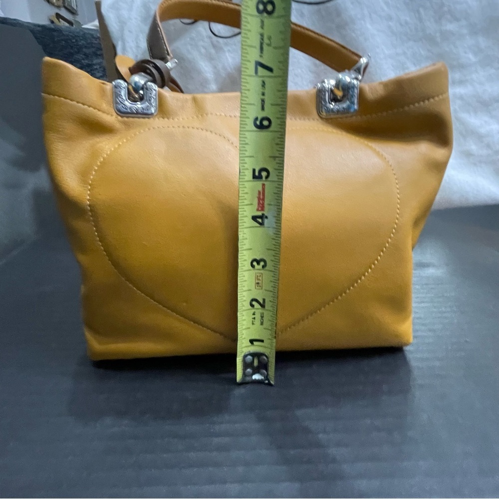 Brighton Jodi Heart orange/gold leather handbag purse. NWOT. Boxed/dustbag - Picture 12 of 13